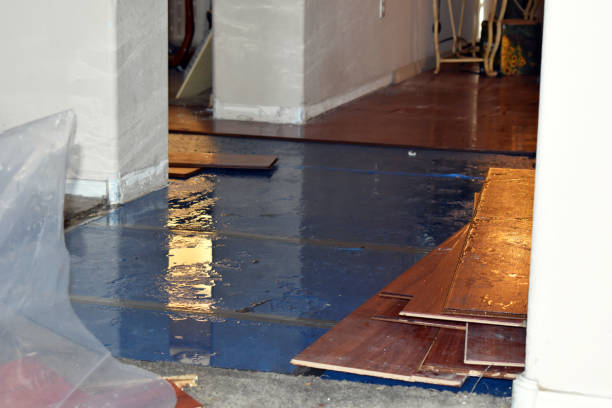 Professional Sewage Cleanup technician working in Columbus, WI